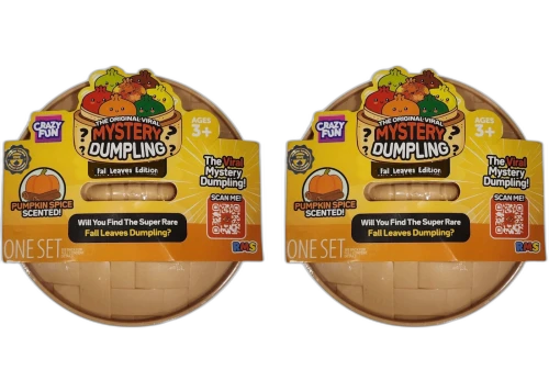 Squishy Bun The Original Viral Mystery Dumpling - Fall Leaves Edition Blind Box 2x Lot