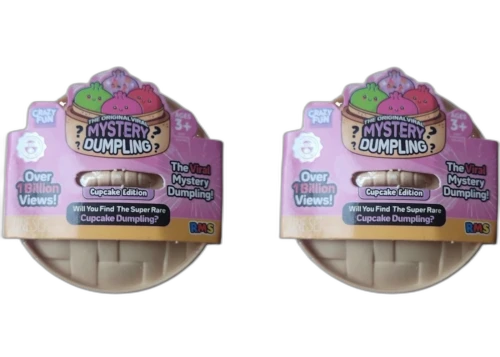 Squishy Bun The Original Viral Mystery Dumpling Mini Cupcake Edition Blind Box 2x Lot