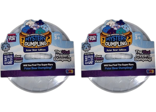 Squishy Bun The Original Viral Mystery Dumpling - Polar Bear Edition Blind Box 2x Lot