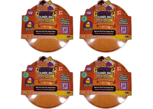 Squishy Bun The Original Viral Mystery Dumpling - Trick or Treat Edition Blind Box 4x Lot