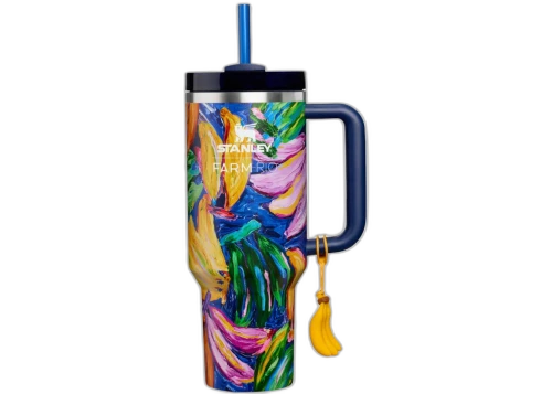 Stanley x Farm Rio Quencher H2.0 Flowstate 40oz Tumbler Painted Bananas