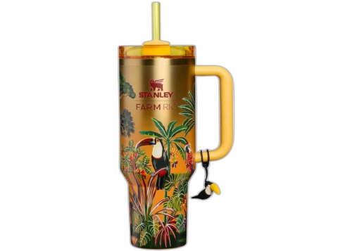 Stanley x Farm Rio Quencher H2.0 Flowstate 40oz Tumbler Tropical Woods
