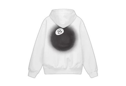 Stussy 8 Ball Fade Hoodie White (FW22)