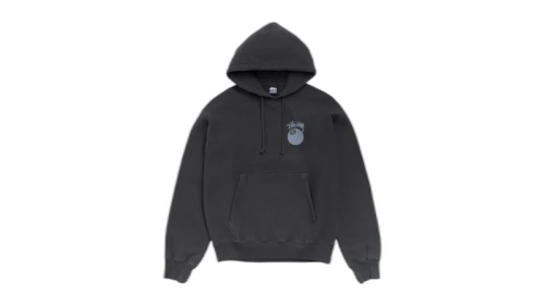 Stussy 8 Ball Garment Dyed Hoodie (SS26) Faded Black