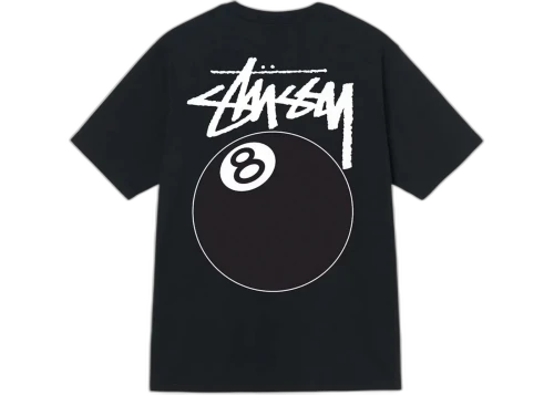 Stussy 8 Ball Heavyweight Tee Pigment Dyed Black
