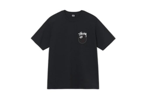 Stussy 8 Ball Pigment Dyed Tee Black (SS22)
