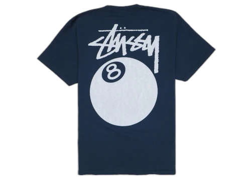 Stussy 8 Ball Pigment Dyed Tee Navy