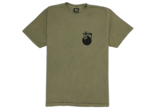 Stussy 8 Ball Pigment Dyed Tee Olive