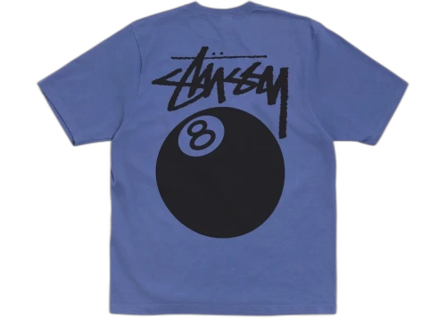 Stussy 8 Ball Tee Pigment Dyed Indigo