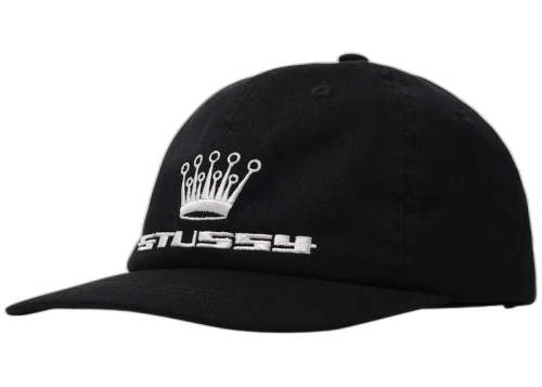 Stussy 93 Slick Crown Low Pro Cap Black