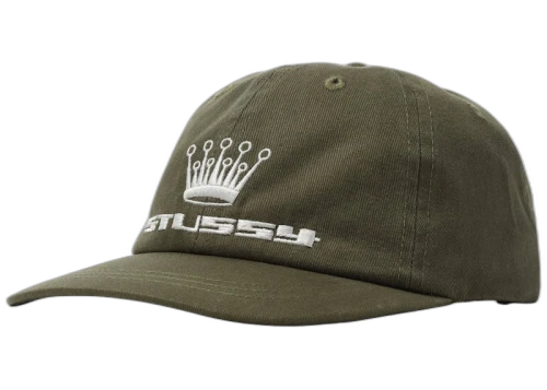 Stussy 93 Slick Crown Low Pro Cap Olive