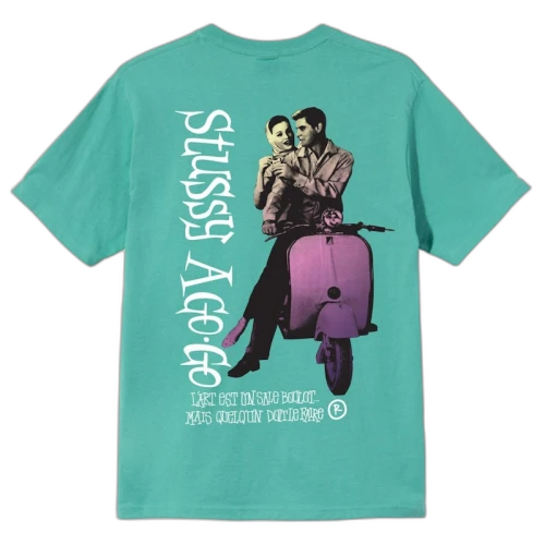 Stussy A Go Go T-shirt Green