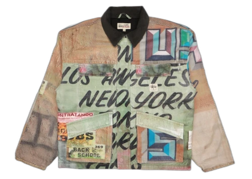 Stussy Alfonso Canvas Shop Jacket Multicolor