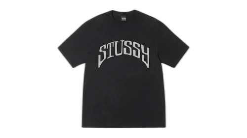 Stussy Arched Pigment Dyed Tee Black