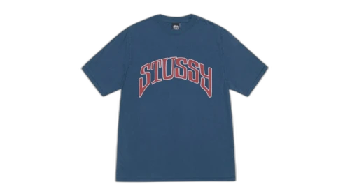 Stussy Arched Pigment Dyed Tee Navy