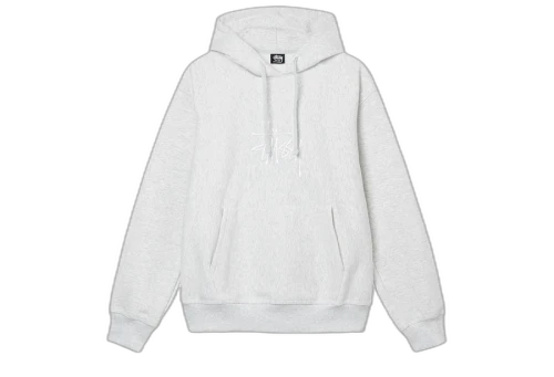 Stussy Basic Applique Hoodie Ash Heather (SS22)