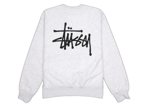 Stussy Basic Crew Ash Heather