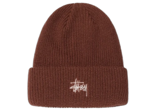 Stussy Basic Cuff Beanie Brick