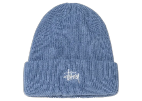 Stussy Basic Cuff Beanie Powder Blue