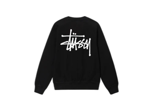Stussy Basic Pigment Dyed Crew Black (SS23)
