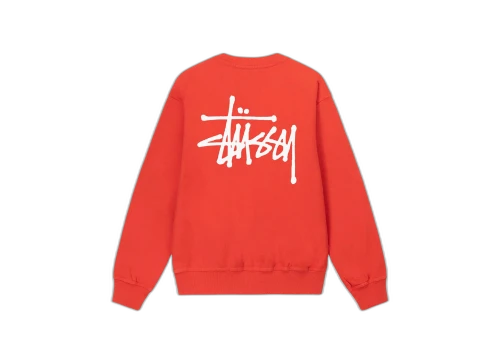 Stussy Basic Pigment Dyed Crew Red (SS23)