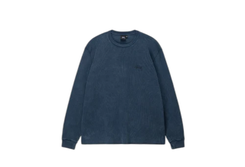 Stussy Basic Stock LS Thermal Navy (FW22)