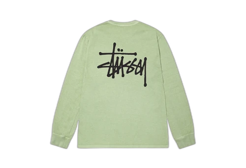 Stussy Basic Stüssy Pigment Dyed LS Tee Sage (FW22)