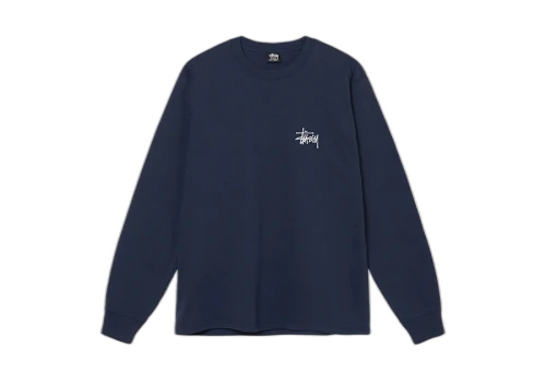 Stussy Basic Stussy LS Tee Navy (SS22)