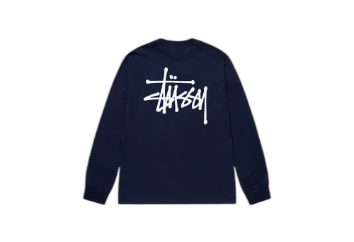 Stussy Basic Stussy LS Tee Navy (SS23)