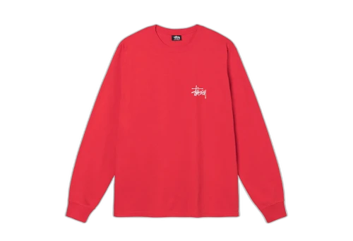 Stussy Basic Stussy LS Tee Red (SS22)