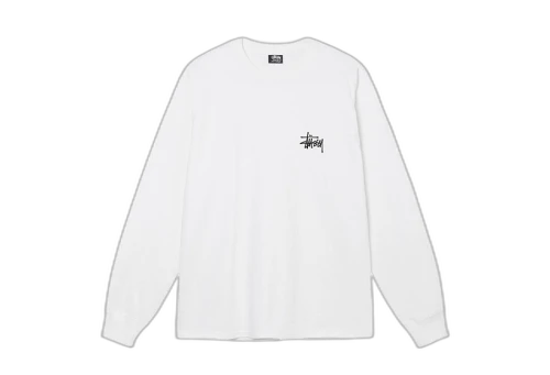 Stussy Basic Stussy LS Tee White (SS22)