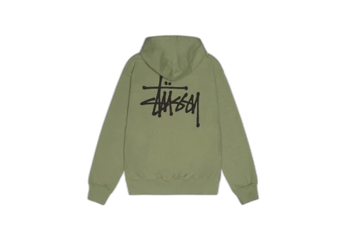 Stussy Basic Stussy Pigment Dyed Hoodie Artichoke (SS23)