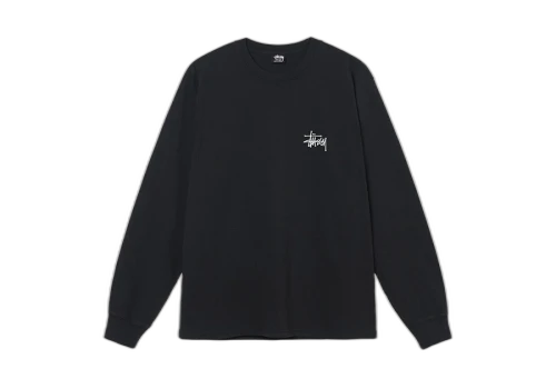 Stussy Basic Stussy Pigment Dyed LS Tee Black (SS22)