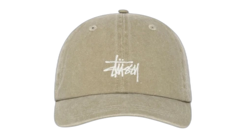 Stussy Basic Washed Stussy Cap Faded Tan