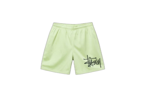 Stussy Big Basic Mesh Short Light Lime (SS23)