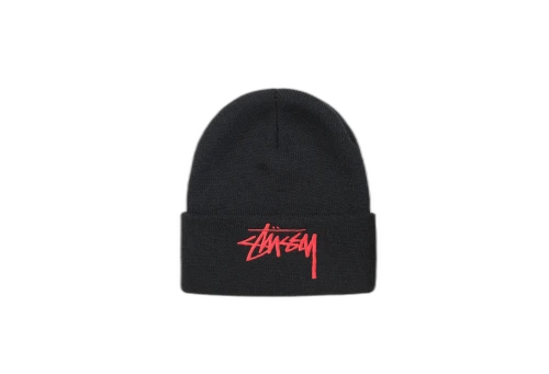Stussy Big Stock Cuff Beanie Black (FW22)