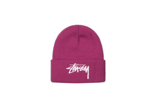 Stussy Big Stock Cuff Beanie Plum (FW22)