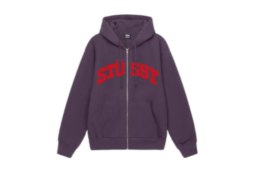 Stussy Block Sport Zip Hoodie Grape (SS23)