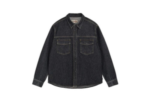 Stussy Boxy Denim Shirt Black (FW22)