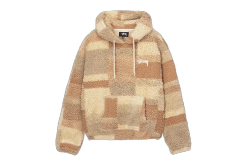 Stussy Bronson Sherpa Hoodie Khaki (FW22)
