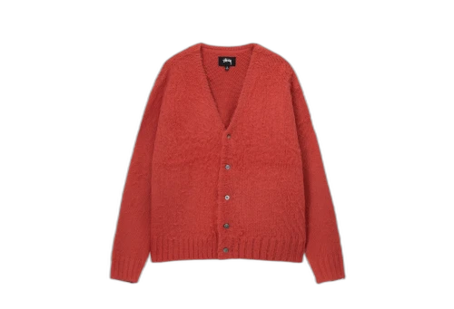 Stussy Brushed Cardigan Red (SS23)