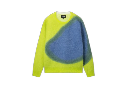 Stussy Brushed Dot Sweater Lime (FW22)