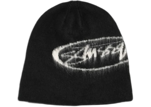 Stussy Brushed Oval Stock Beanie Black