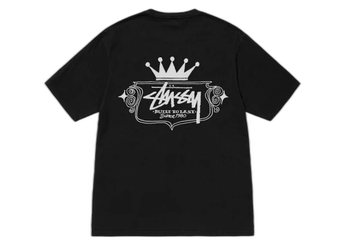 Stussy Built To Last Pigment Dyed Tee Black
