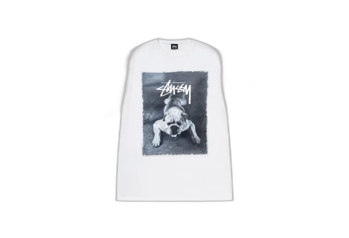Stussy Bulldog Tee White (FW22)