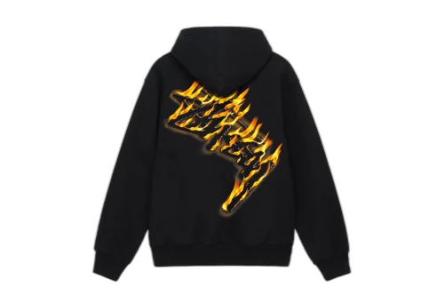 Stussy Burning Stock Zip Hoodie Black (SS23)