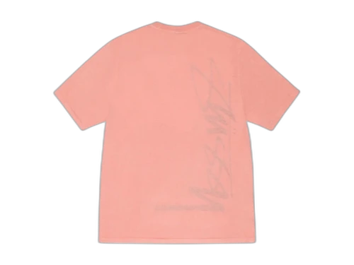Stussy C Thru Pigment Dyed Tee Coral