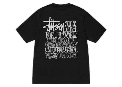 Stussy California Grown Pigment Dyed Tee Black