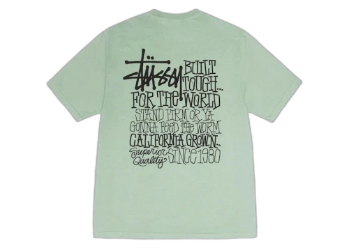 Stussy California Grown Pigment Dyed Tee Granite