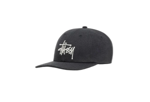 Stussy Canvas Big Basic Low Pro Cap Black (FW22)
